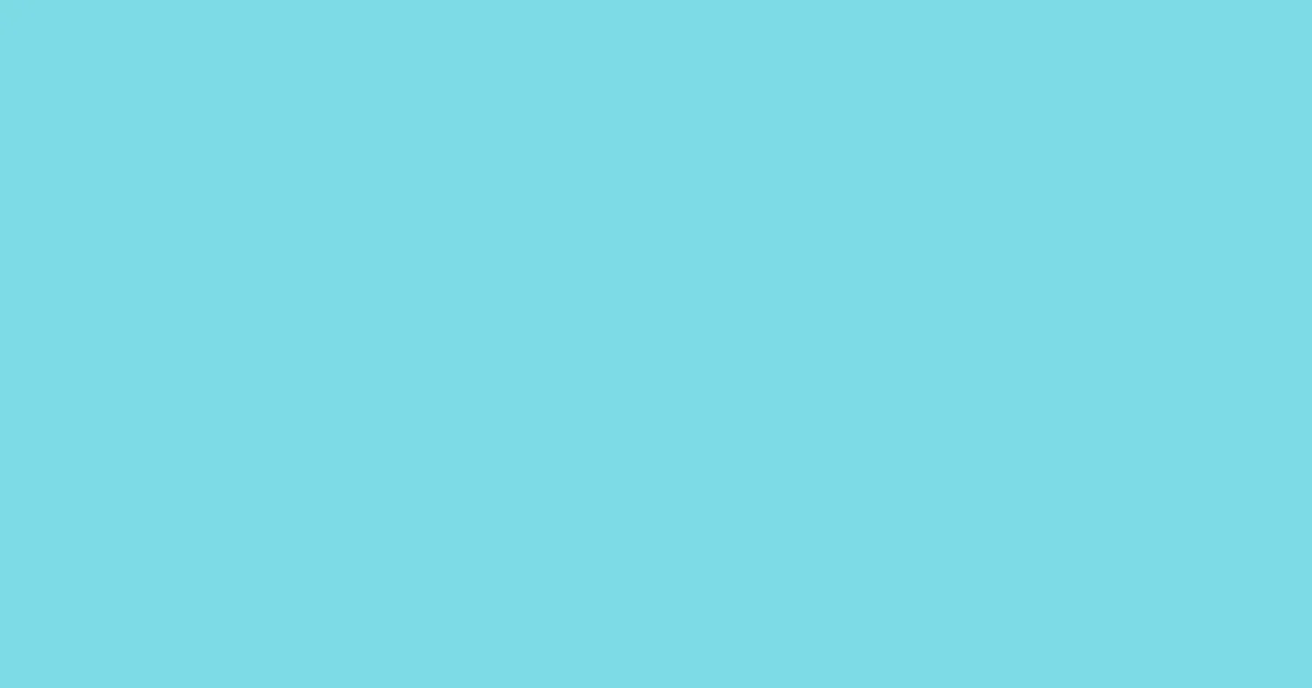 #7ddbe6 turquoise blue color image