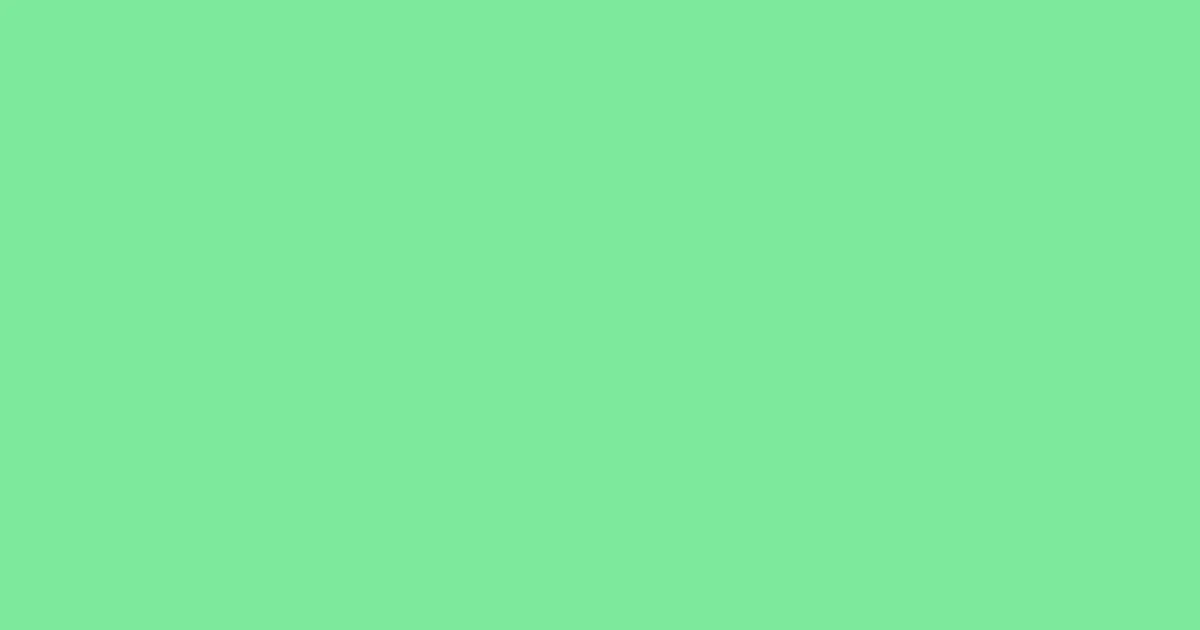 #7dea9b caribbean green pearl color image