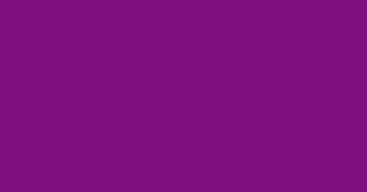 #7e0f7e violet eggplant color image
