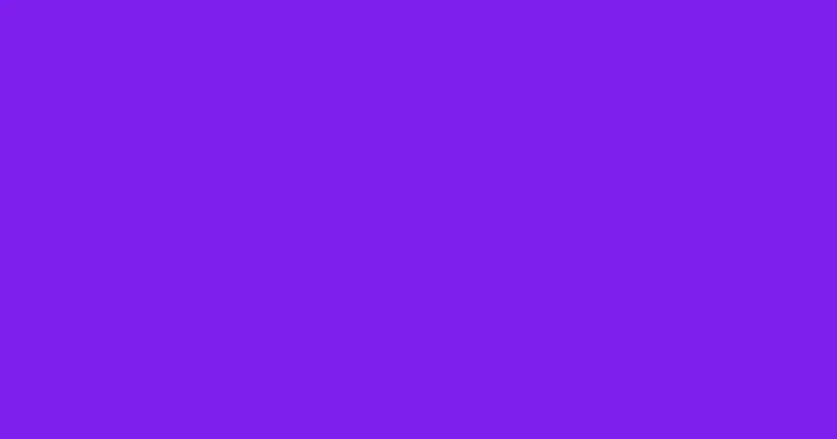 #7e1eee electric violet color image