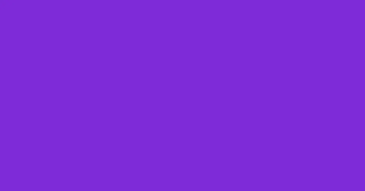 #7e2bd8 purple heart color image