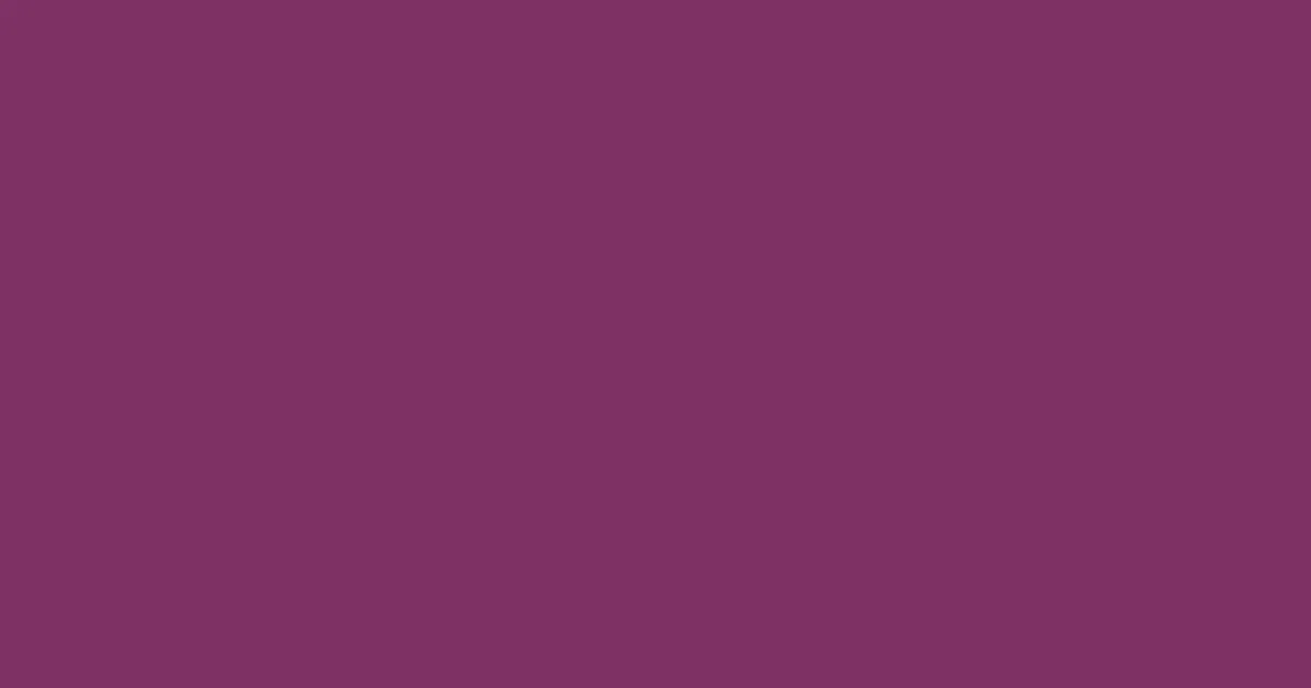 #7e3164 plum color image