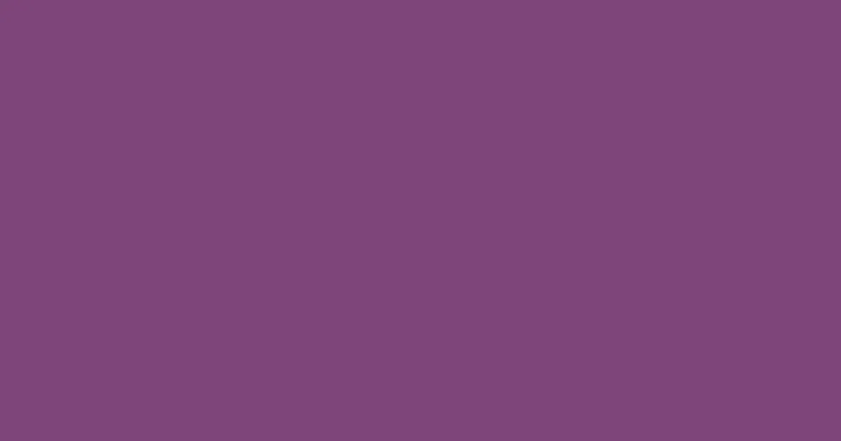 #7e457a razzmic berry color image