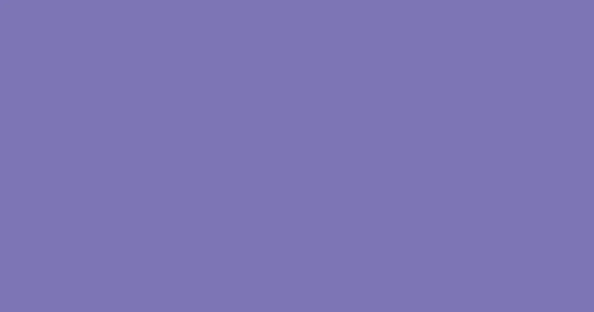 #7e74b6 purple mountain's majesty color image