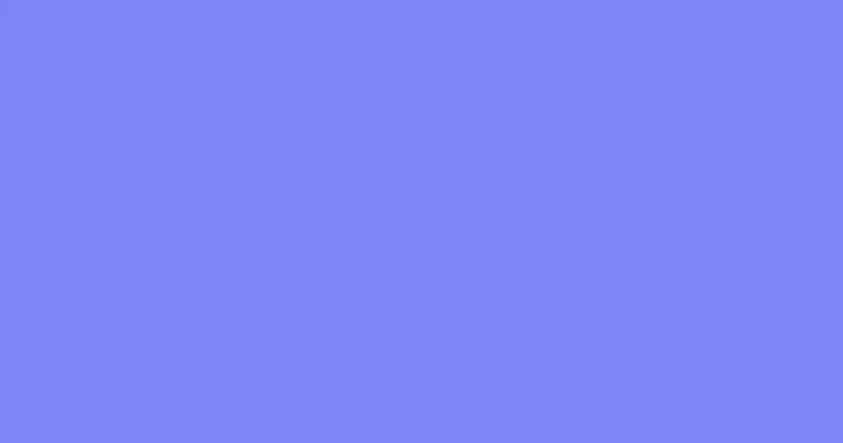 #7e85f5 cornflower blue color image