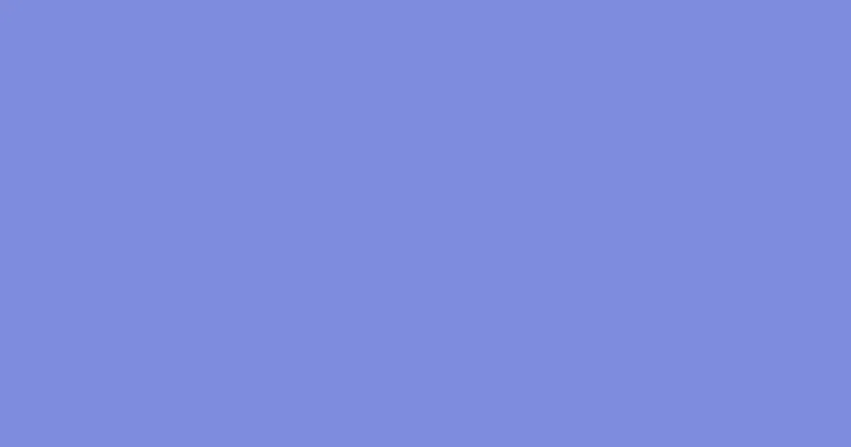 #7e8cdd chetwode blue color image