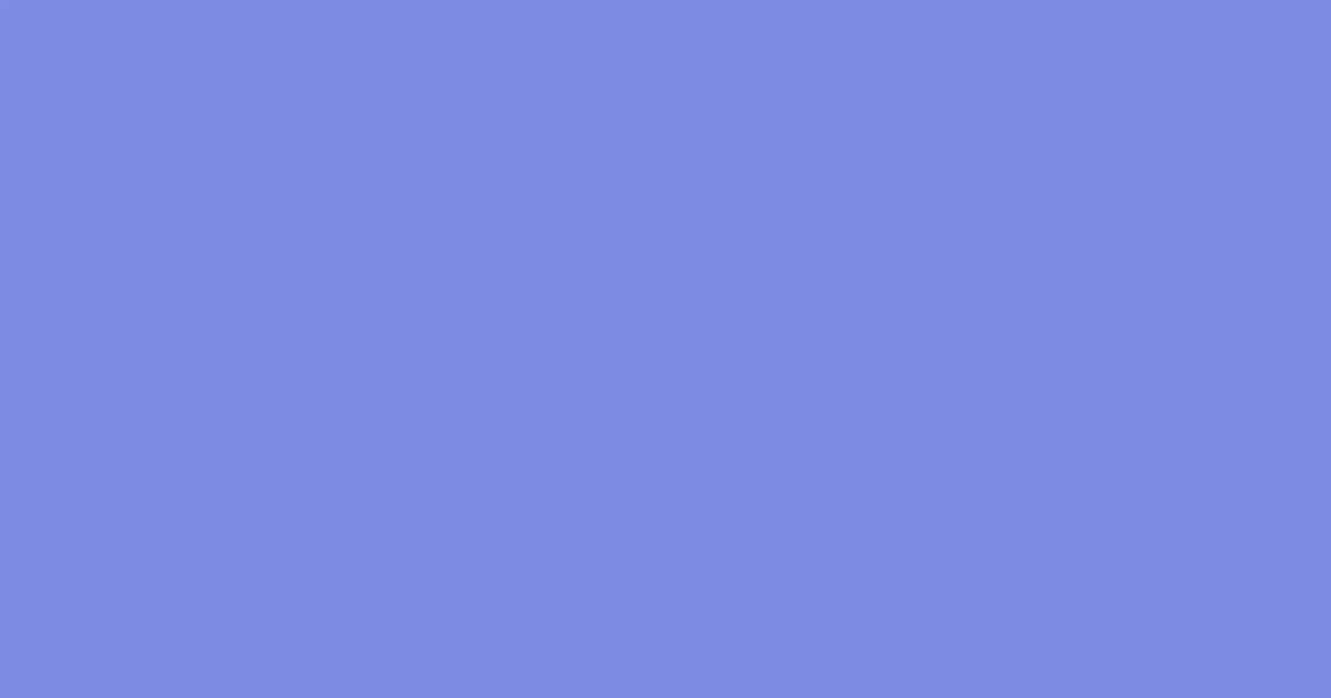 #7e8ce2 chetwode blue color image
