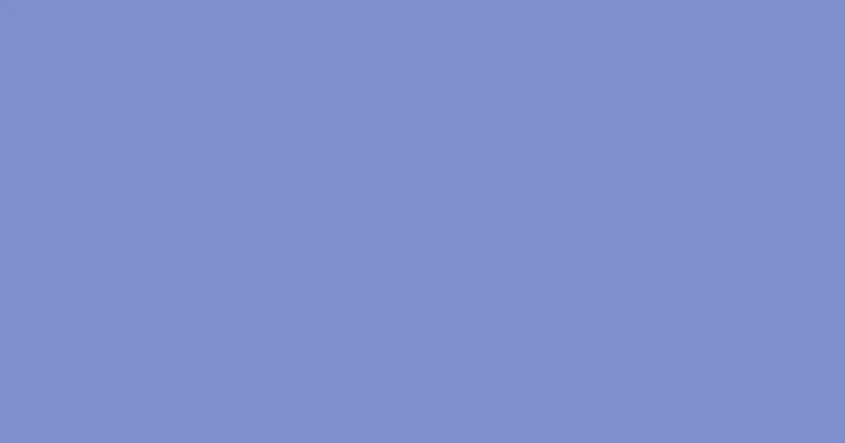 #7e8dcd cerulean frost color image