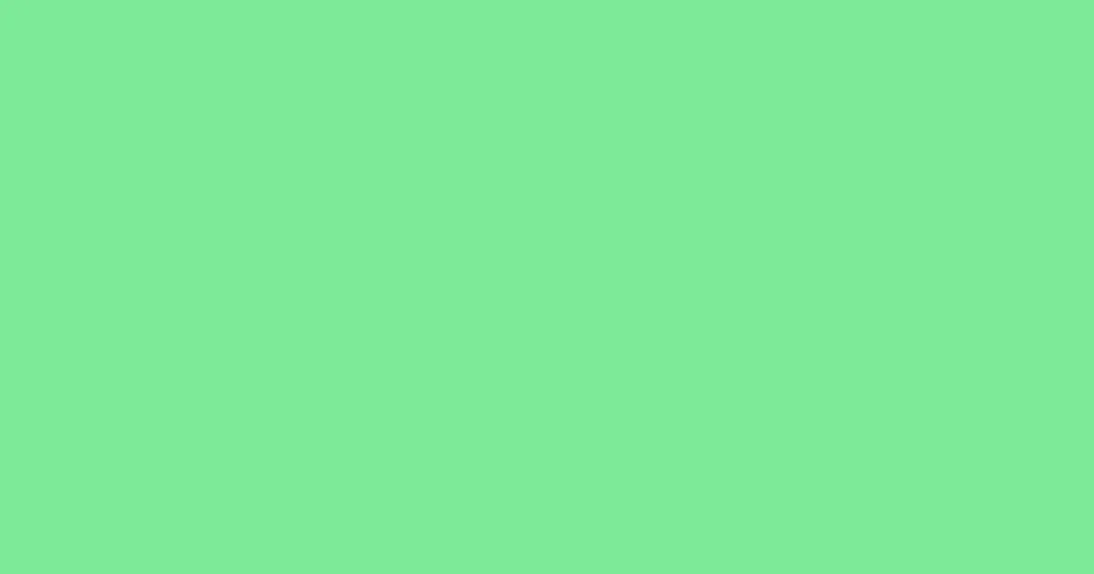 #7eea97 caribbean green pearl color image