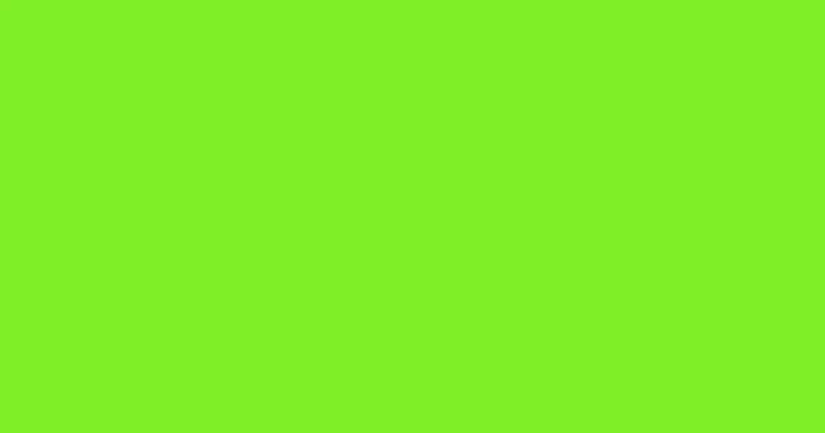 #7eef27 green lizard color image