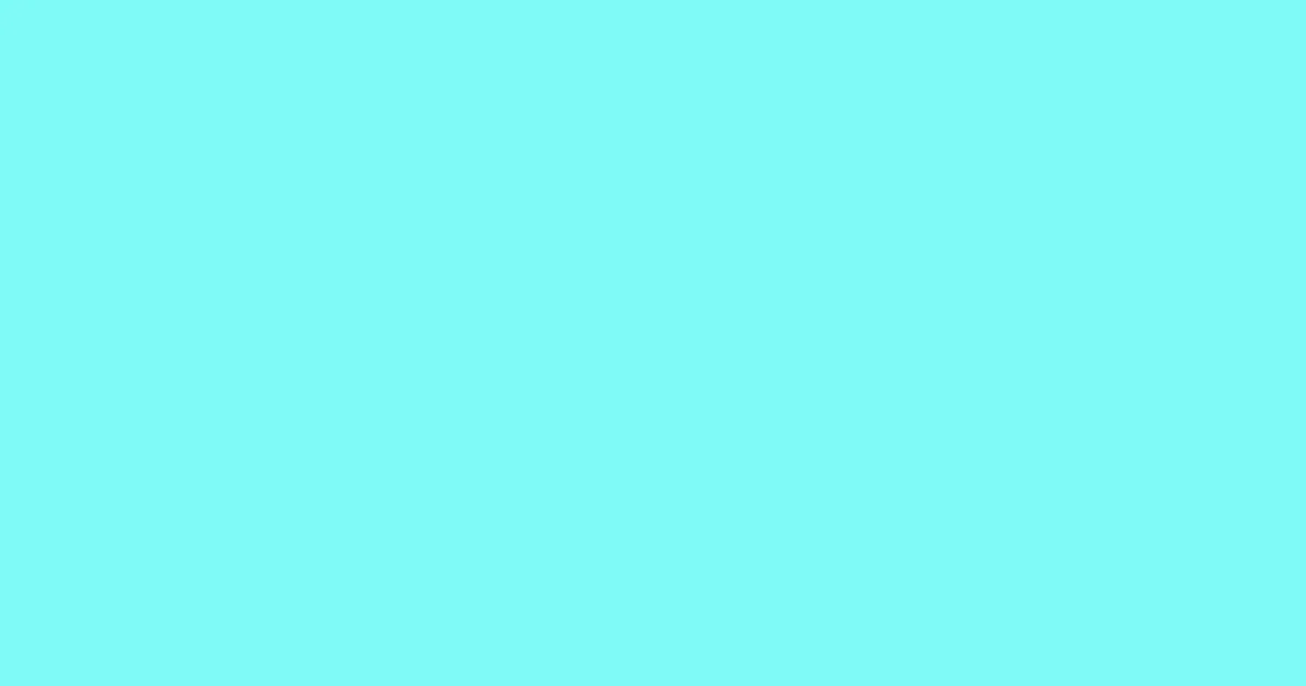 #7efaf7 aquamarine color image