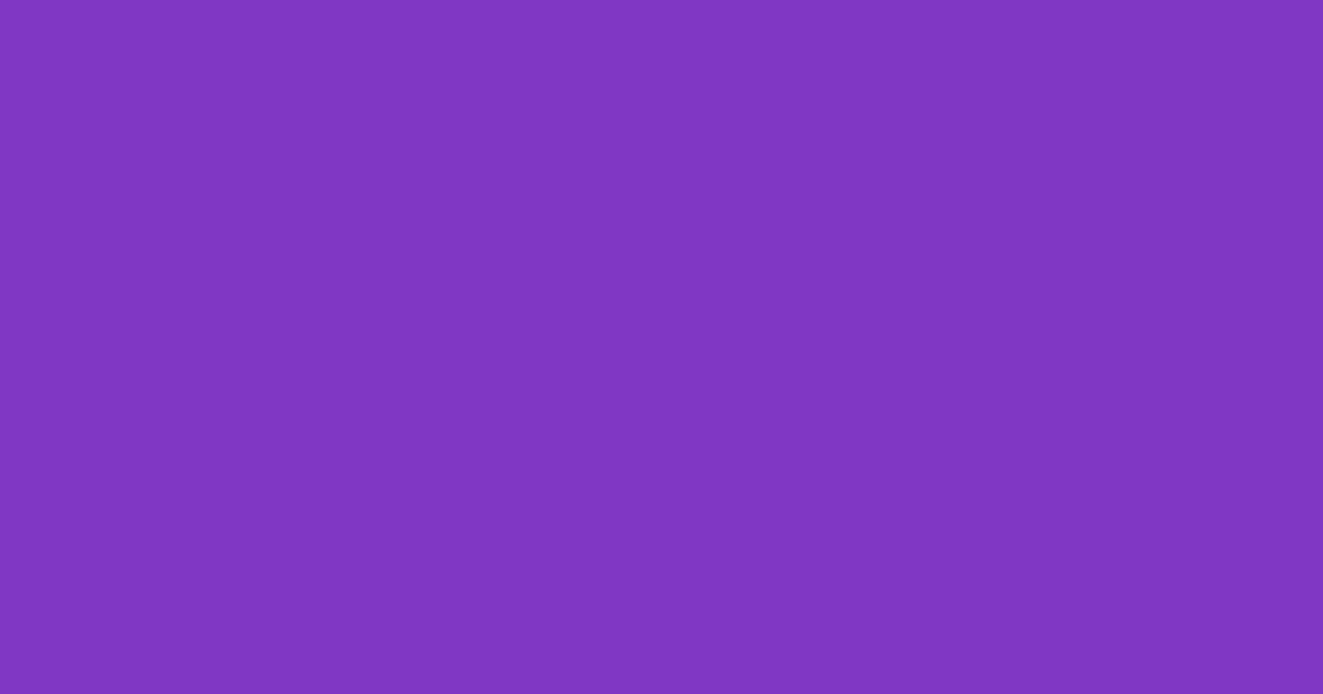 #7f37c4 purple heart color image