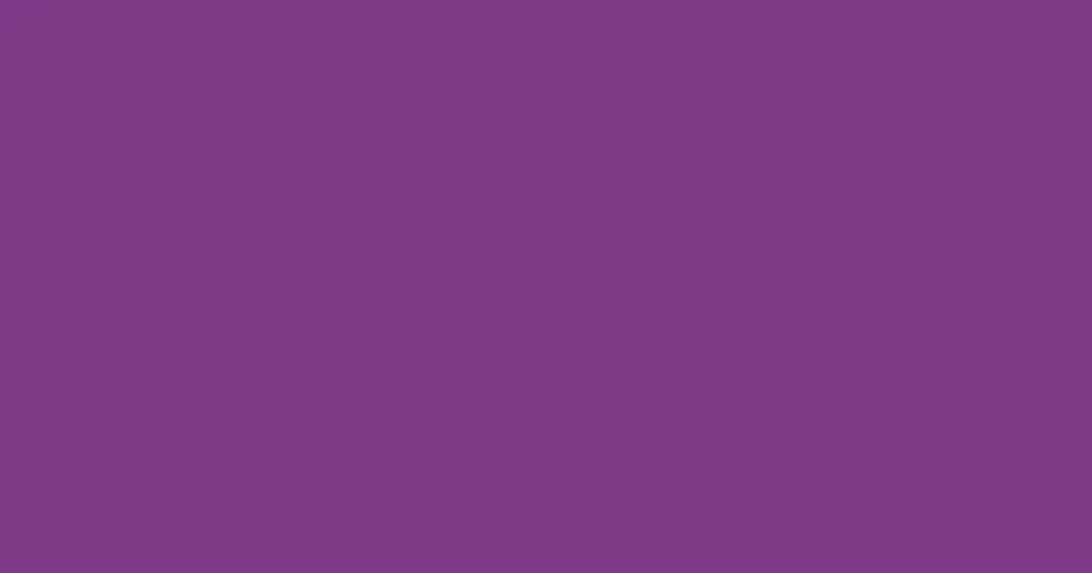 #7f3988 vivid violet color image