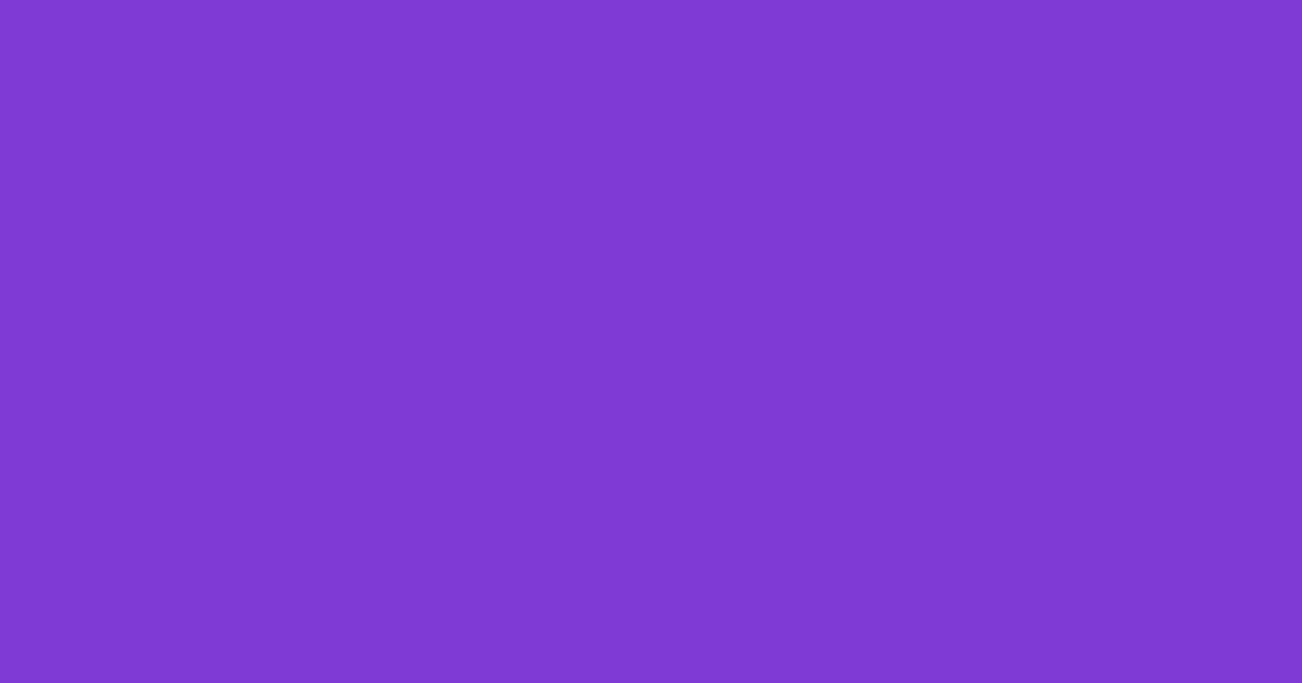 #7f3bd4 purple heart color image