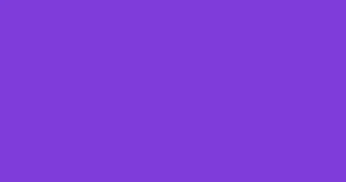 #7f3bda purple heart color image