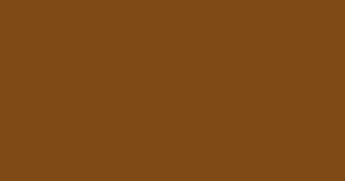 #7f4a15 raw umber color image