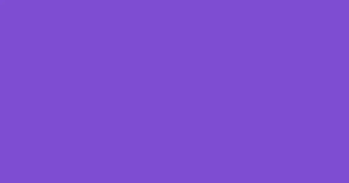 #7f4dd3 purple heart color image