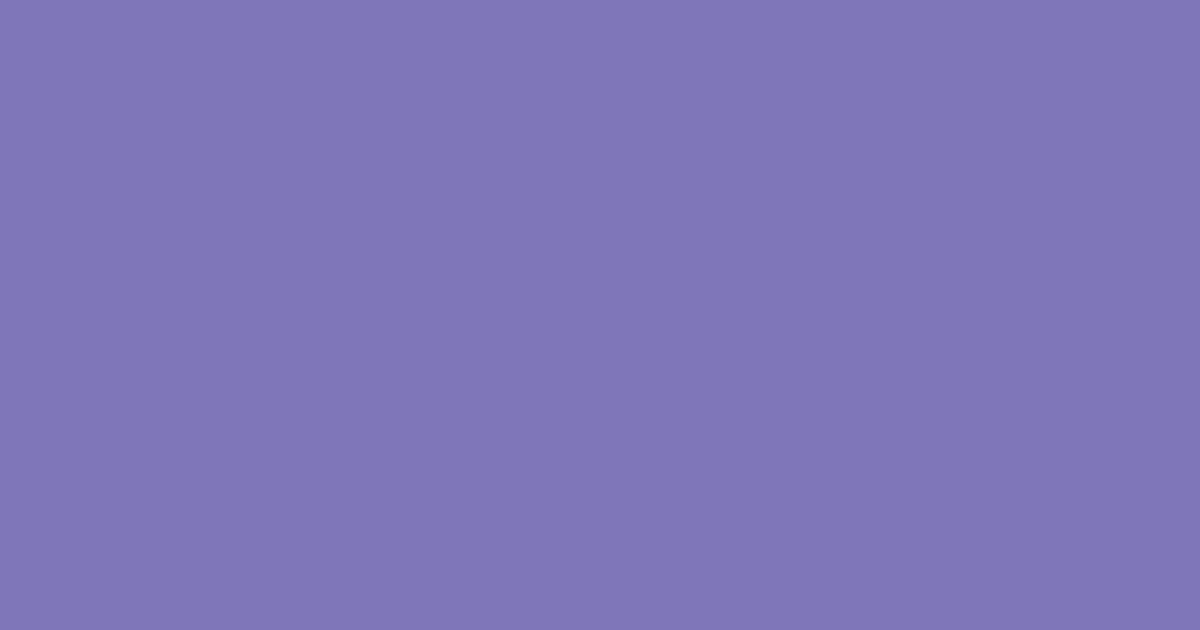 #7f75b9 purple mountain's majesty color image