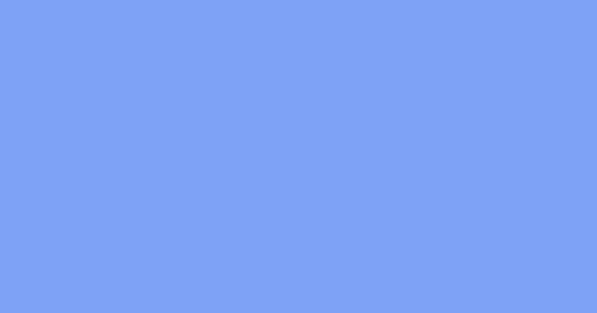 #7fa3f6 jordy blue color image