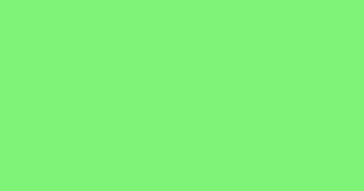 #7ff478 screamin green color image