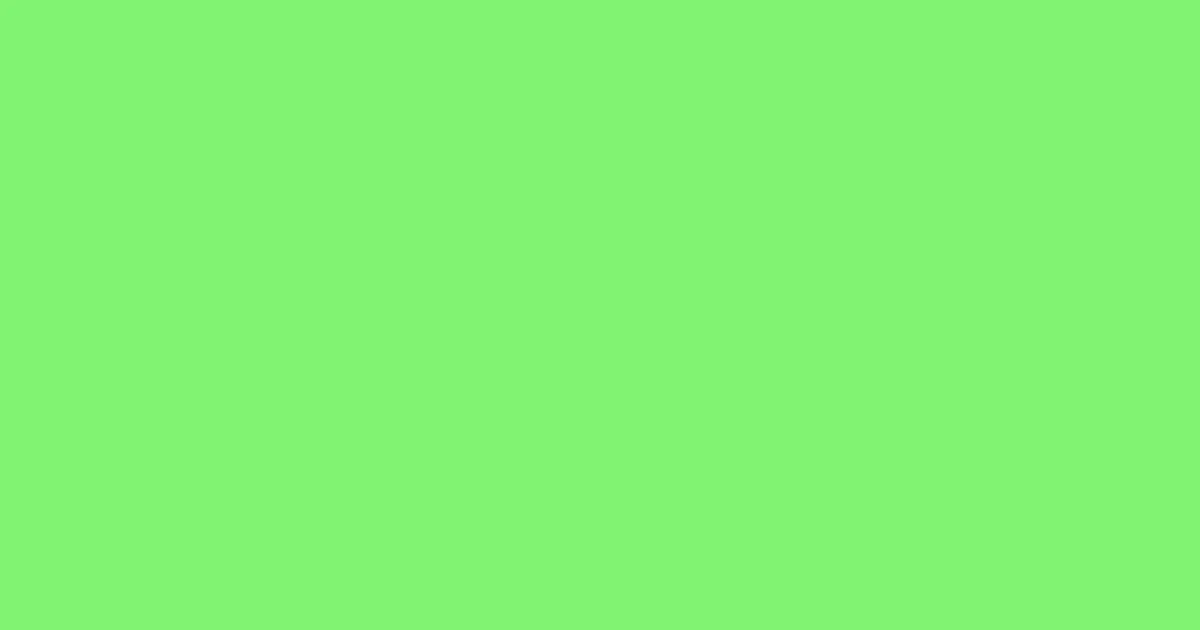 #80f371 screamin green color image