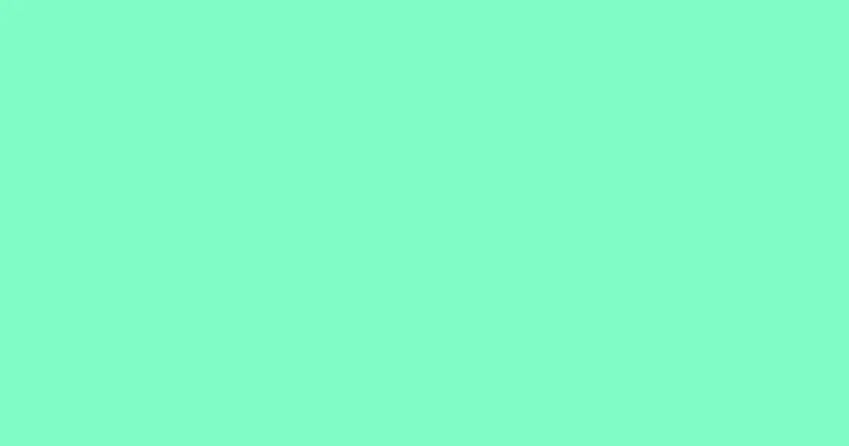 #80fdc7 aquamarine color image