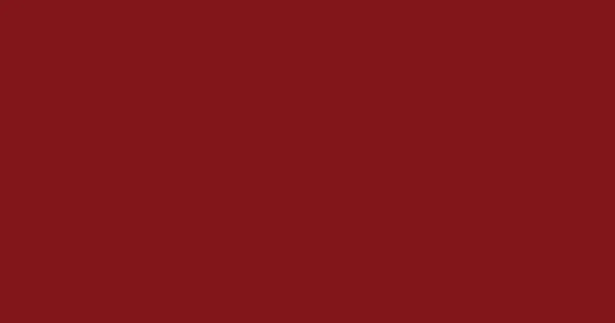 #81161a falu red color image