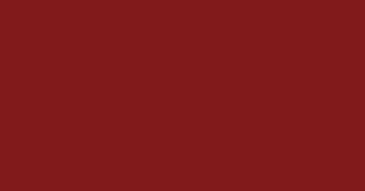 #811b1a falu red color image