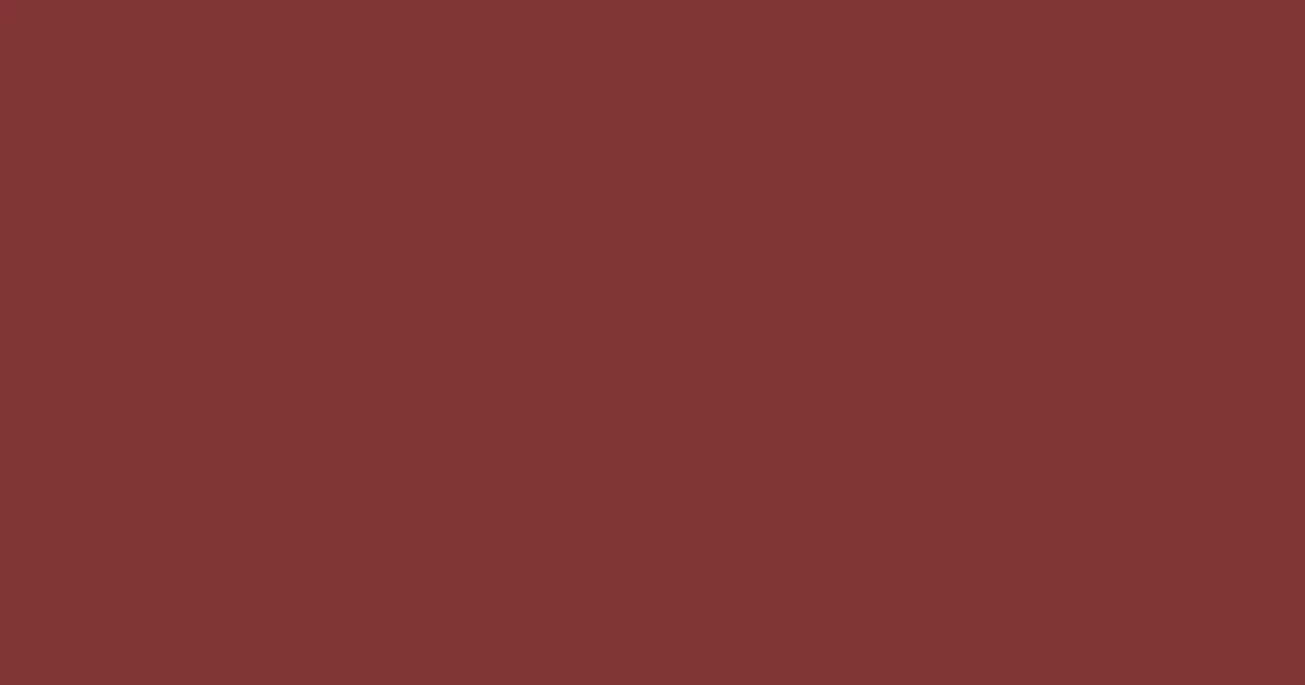 #813634 sanguine brown color image