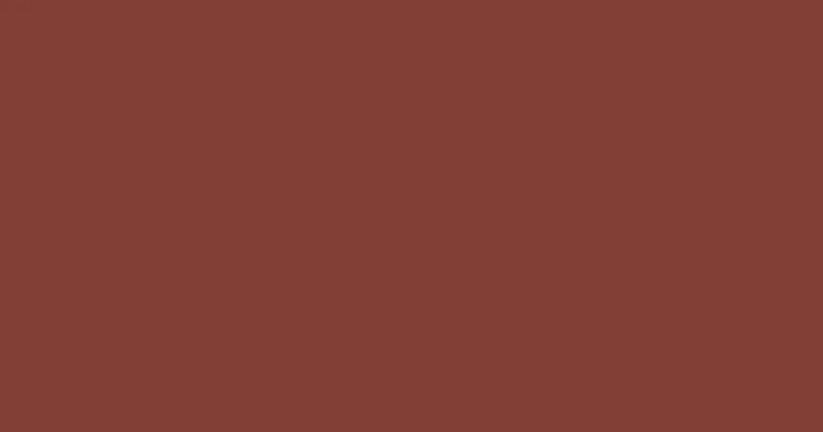 #813e35 sanguine brown color image