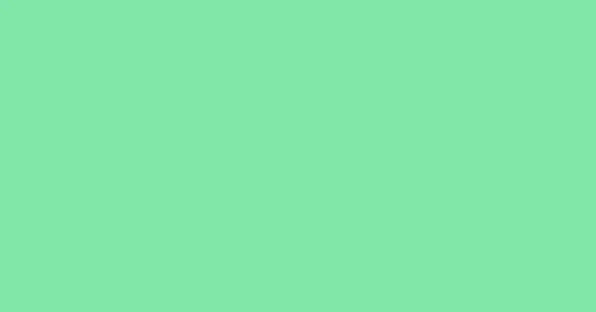 #81e6a8 caribbean green pearl color image