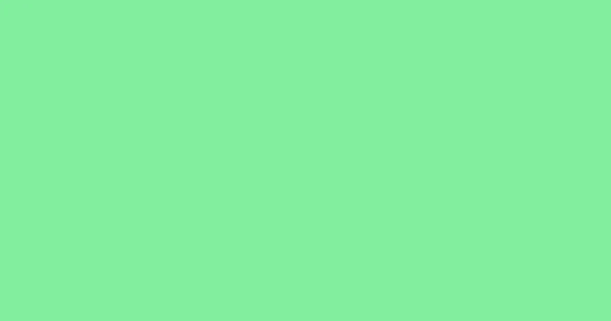 #81ee9d caribbean green pearl color image