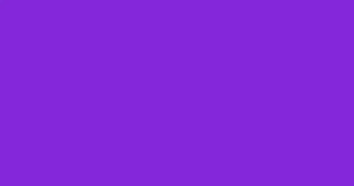 #8228d7 purple heart color image