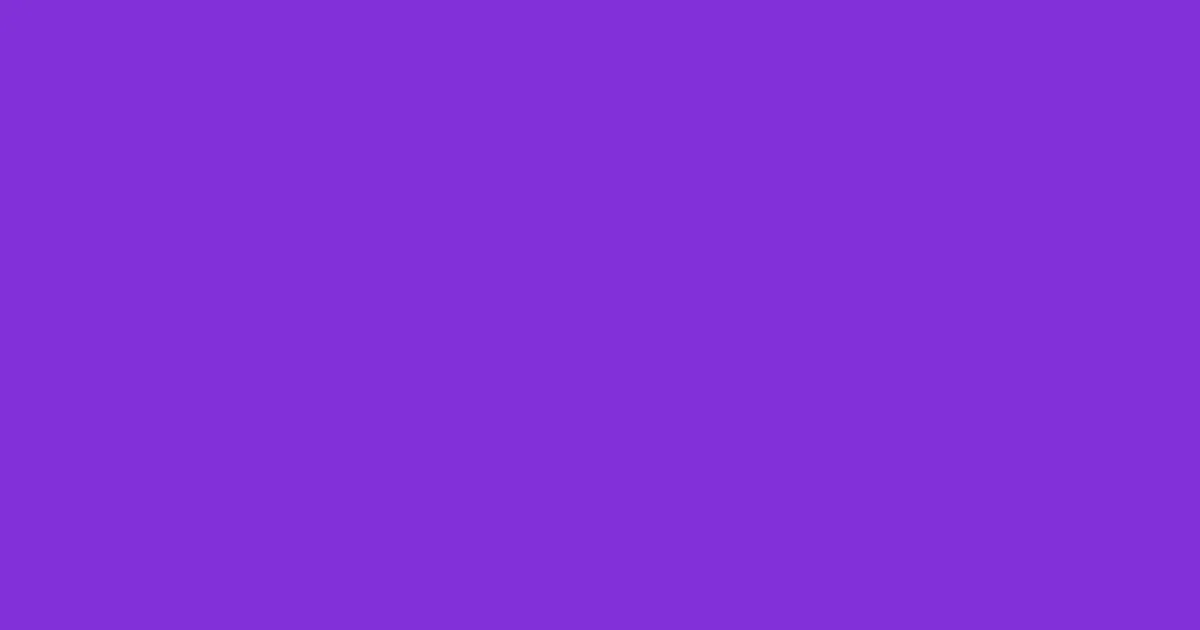 #8231d8 purple heart color image