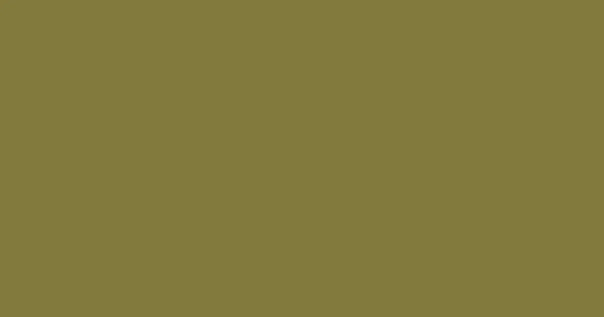 #827b3c pesto color image
