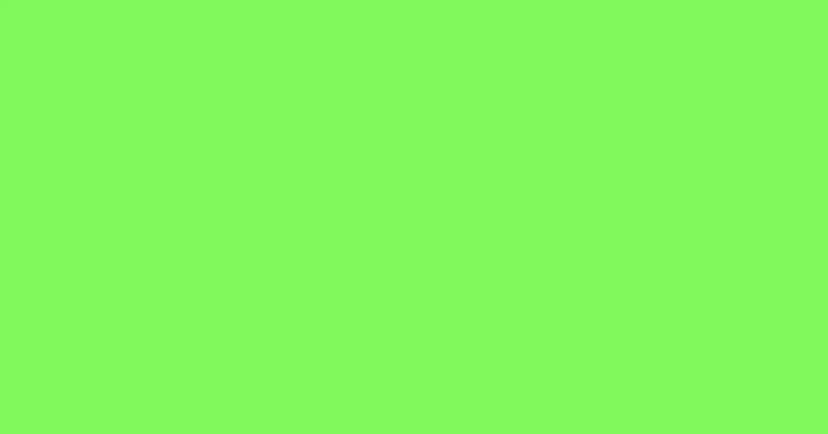 #82f85b screamin' green color image