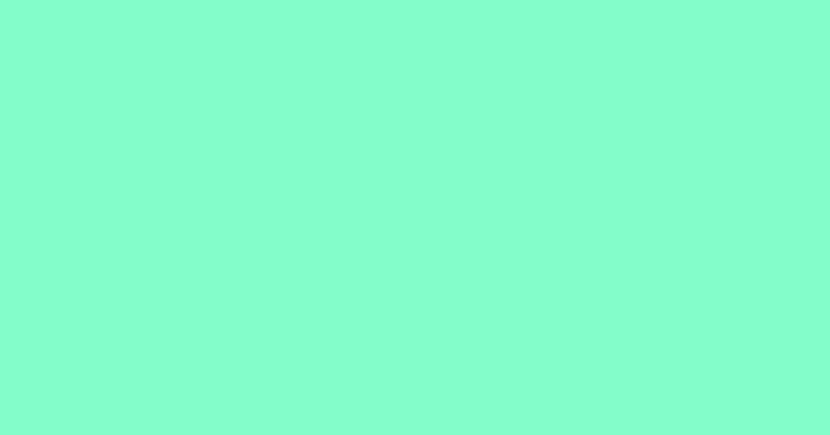 #82fdc8 aquamarine color image