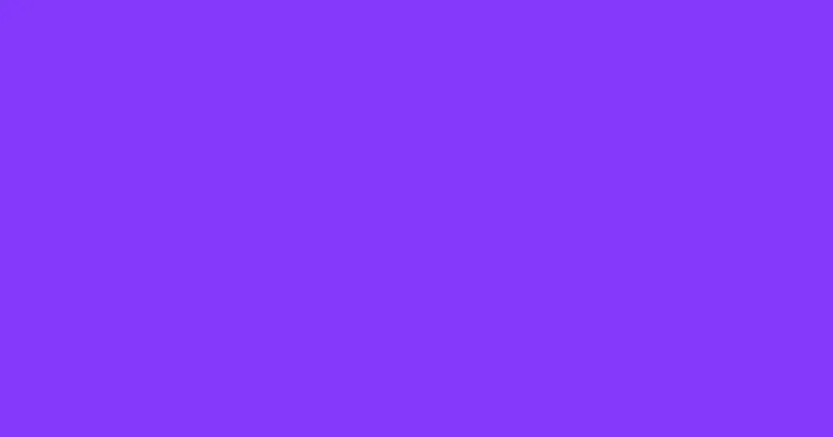 #8339fa electric violet color image
