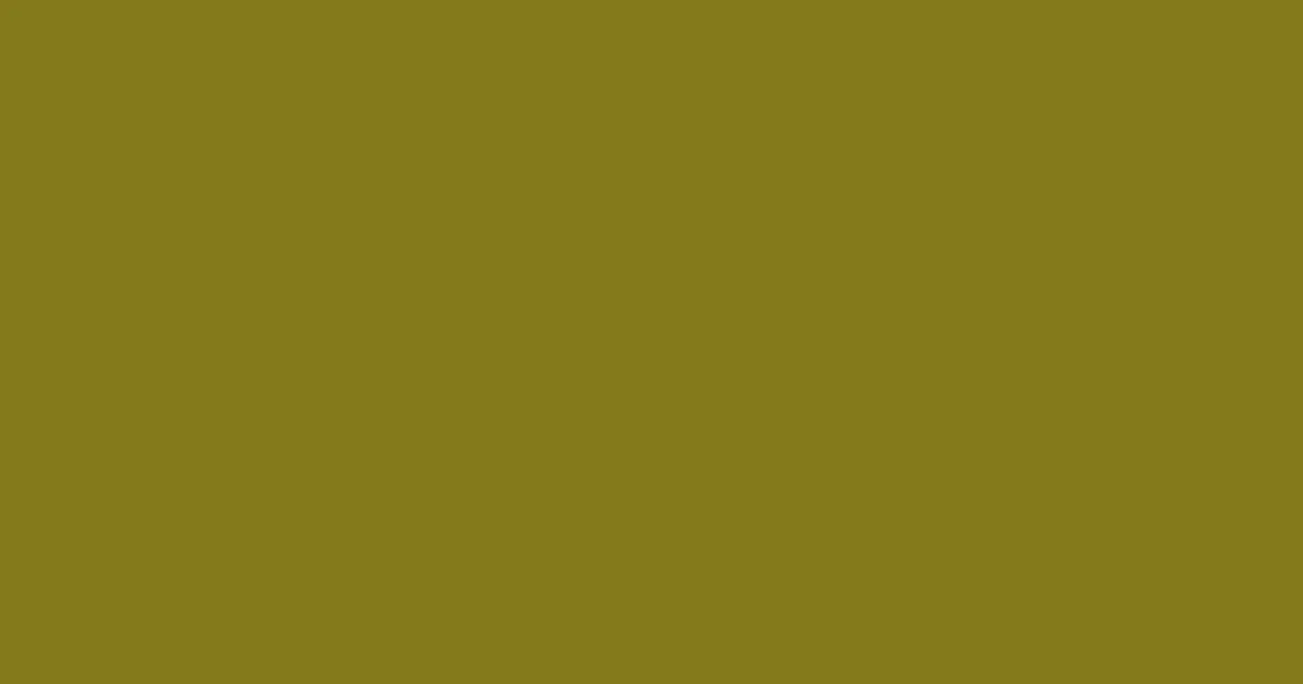 #837a1c trendy green color image