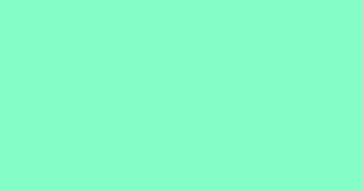 #83fec6 aquamarine color image