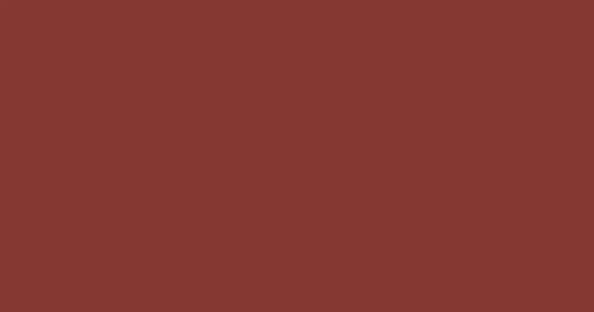 #843832 sanguine brown color image