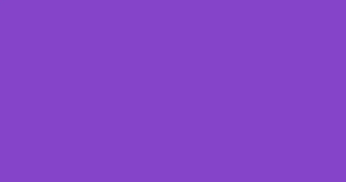 #8444c9 purple heart color image