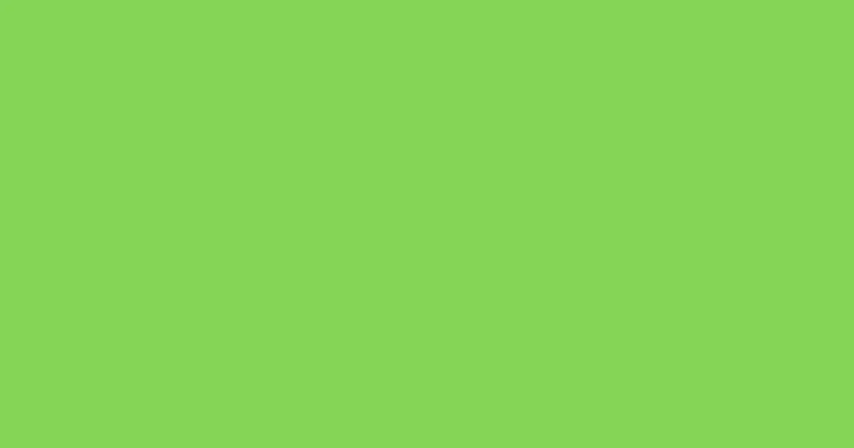 #84d555 pastel green color image