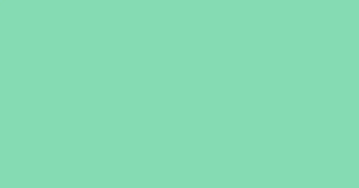 #84dbb2 algae green color image