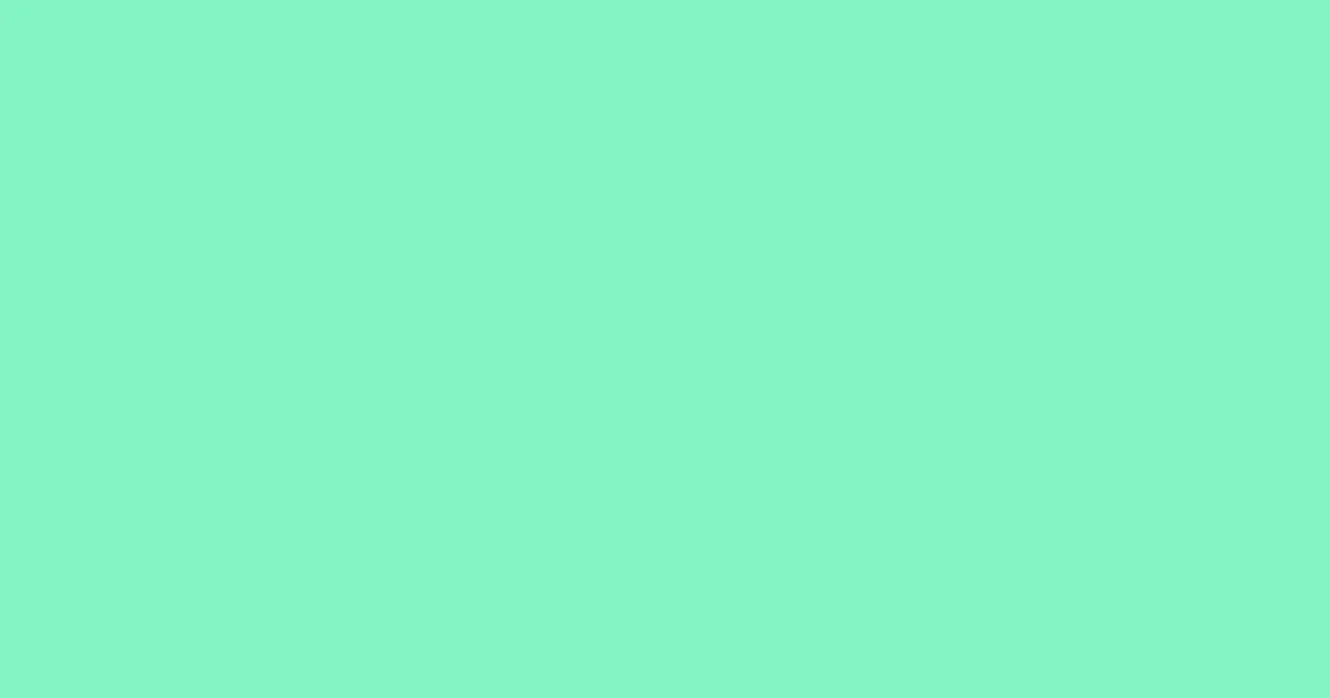 #84f4c4 aquamarine color image