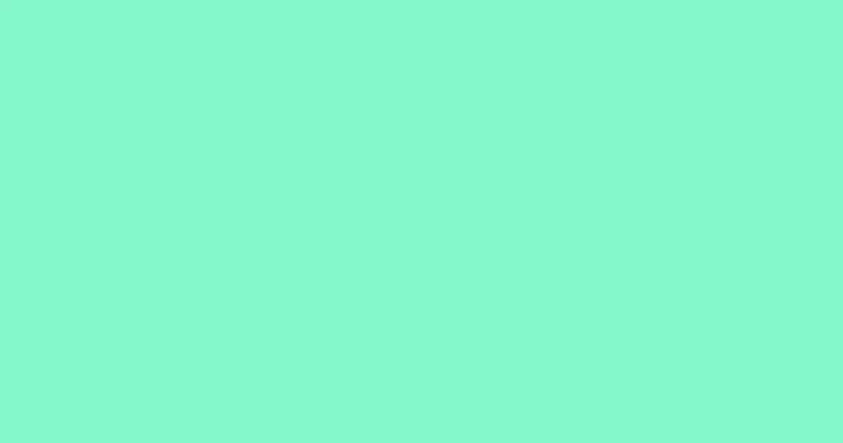 84f6c9 - Aquamarine Color Informations
