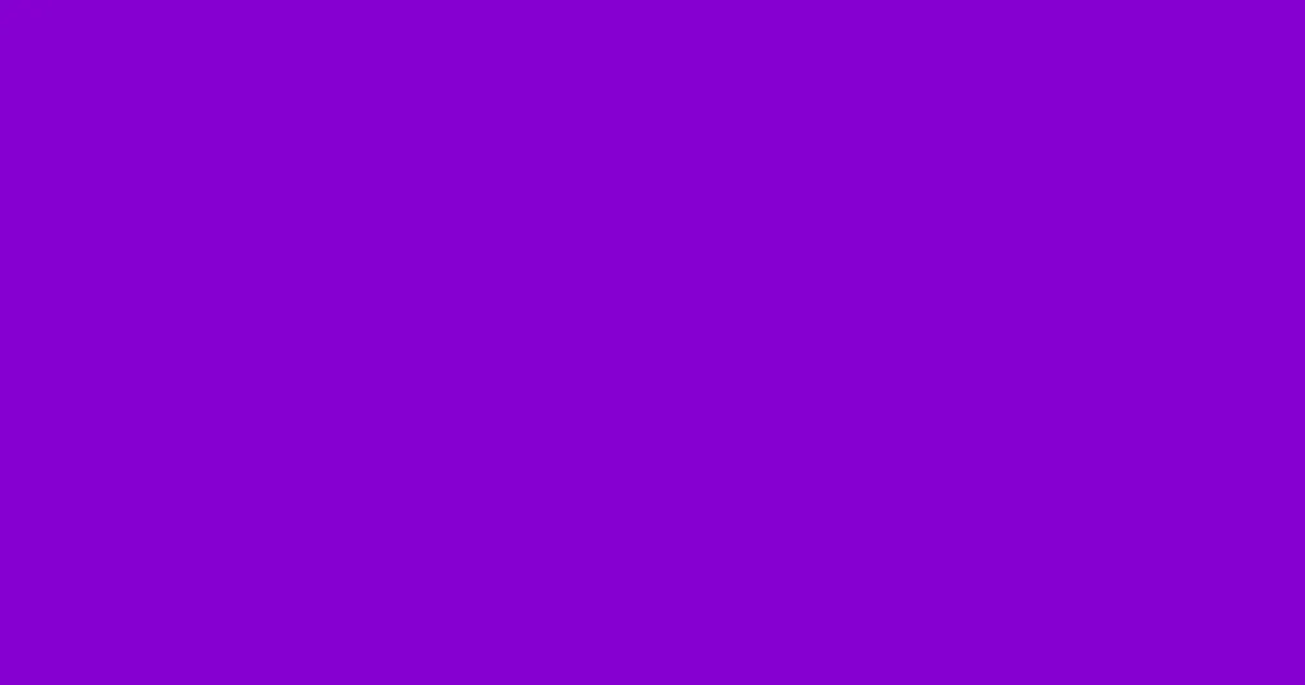 #8500d1 electric violet color image