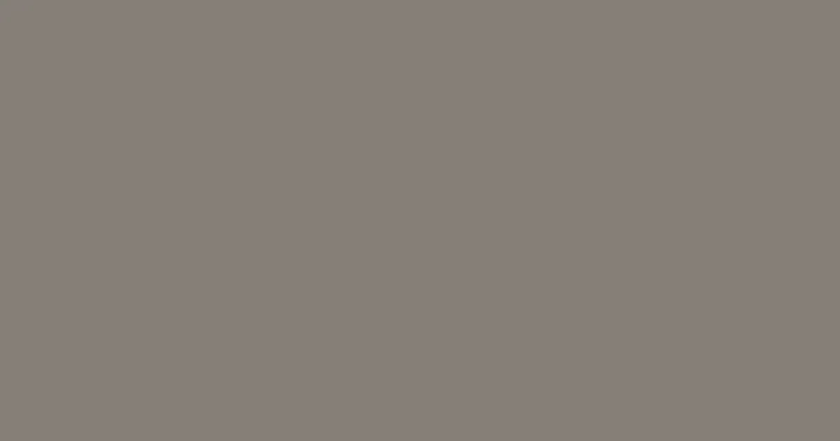 #857f77 friar gray color image