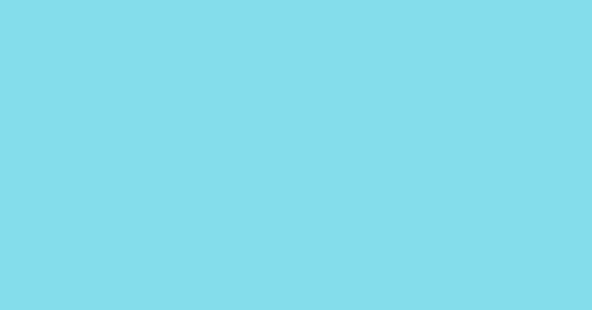 #85daea sky blue color image