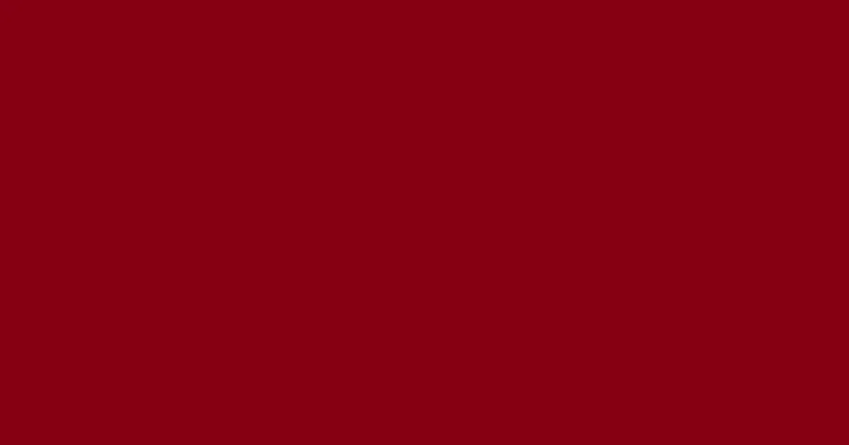 #860012 red devil color image